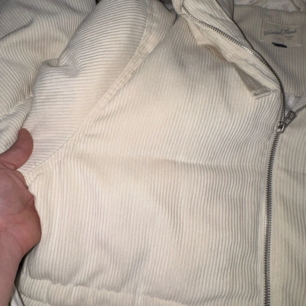 Universal Thread Ribbed Cream Jacket - Picture 4 of 4